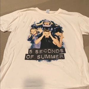 VINTAGE 5 seconds of summer 2016 tour t shirt